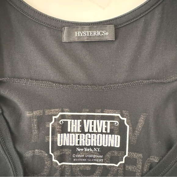 HYSTERIC GLAMOUR🇯🇵 The Velvet Underground Tunic - Picture 6 of 8